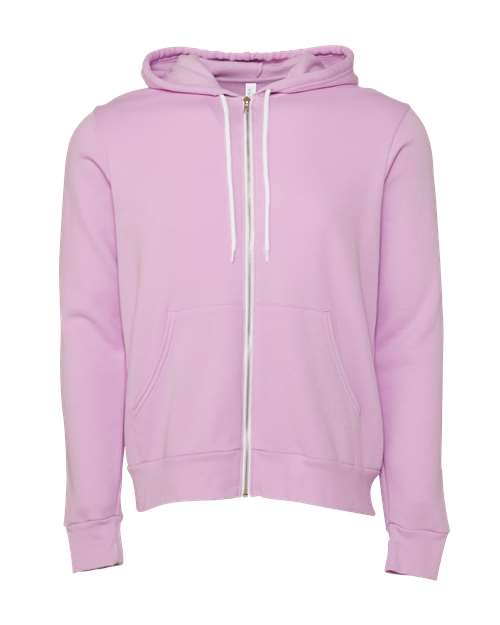 BELLA + CANVAS 3739 - Unisex Sponge Fleece Full-Zip Hoodie Sweatshirt - Lilac