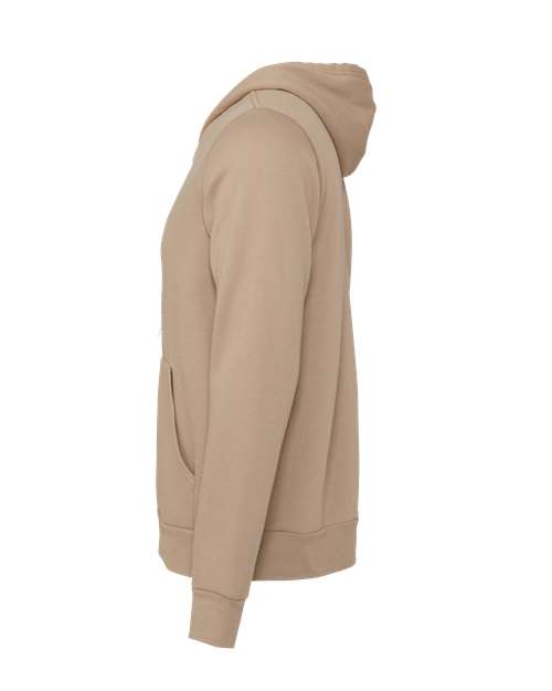 BELLA + CANVAS 3739 - Unisex Sponge Fleece Full-Zip Hoodie Sweatshirt - Tan
