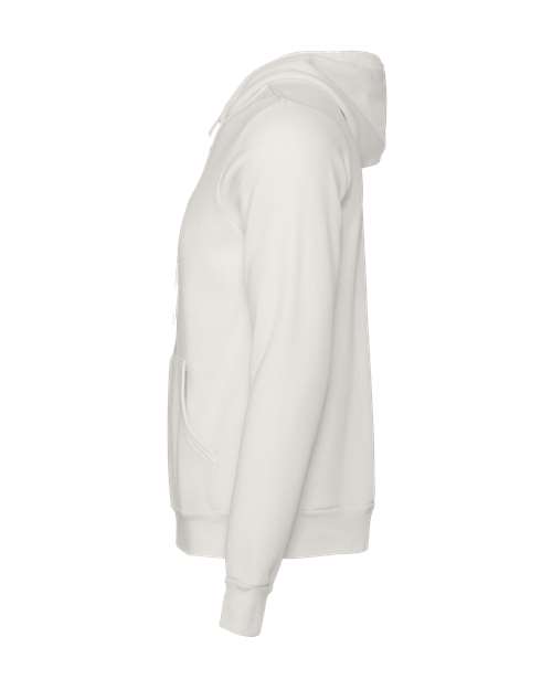 BELLA + CANVAS 3739 - Unisex Sponge Fleece Full-Zip Hoodie Sweatshirt - Vintage White