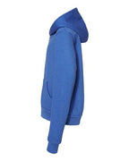 BELLA + CANVAS 3739Y - Youth Sponge Fleece Full-Zip Hoodie Sweatshirt - Heather True Royal