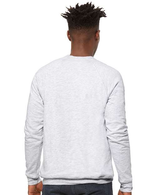 BELLA + CANVAS 3901 - Unisex Sponge Fleece Raglan Crewneck Sweatshirt - Ash