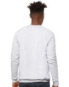 BELLA + CANVAS 3901 - Unisex Sponge Fleece Raglan Crewneck Sweatshirt - Ash