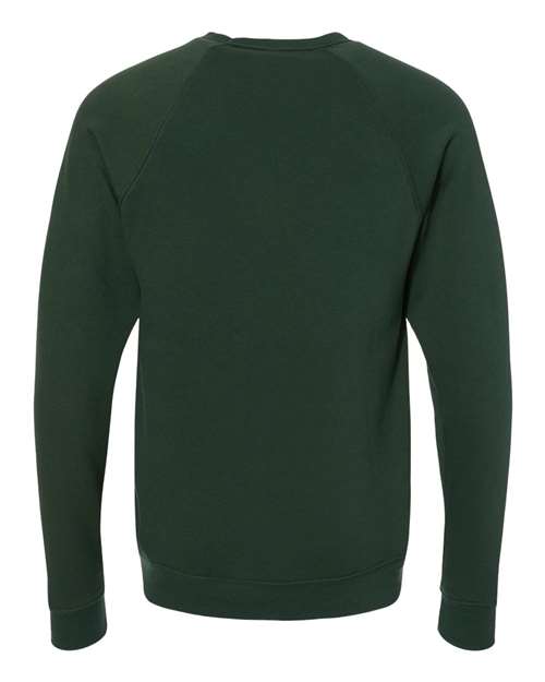 BELLA + CANVAS 3901 - Unisex Sponge Fleece Raglan Crewneck Sweatshirt - Forest