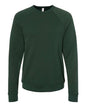 BELLA + CANVAS 3901 - Unisex Sponge Fleece Raglan Crewneck Sweatshirt - Forest
