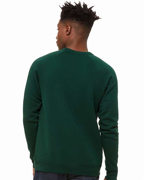 BELLA + CANVAS 3901 - Unisex Sponge Fleece Raglan Crewneck Sweatshirt - Forest