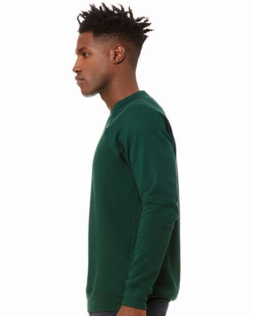 BELLA + CANVAS 3901 - Unisex Sponge Fleece Raglan Crewneck Sweatshirt - Forest
