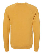 BELLA + CANVAS 3901 - Unisex Sponge Fleece Raglan Crewneck Sweatshirt - Heather Mustard