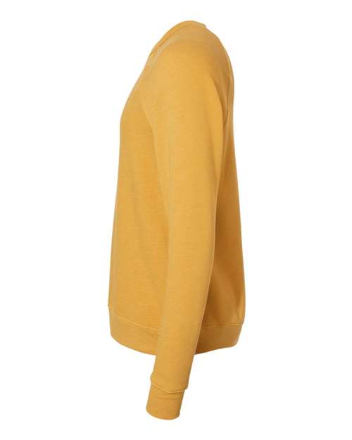 BELLA + CANVAS 3901 - Unisex Sponge Fleece Raglan Crewneck Sweatshirt - Heather Mustard