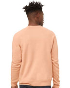 BELLA + CANVAS 3901 - Unisex Sponge Fleece Raglan Crewneck Sweatshirt - Peach