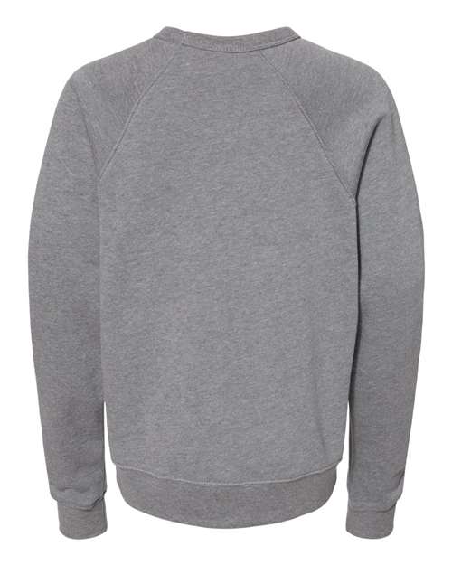 BELLA + CANVAS 3901Y - Youth Sponge Fleece Crewneck Sweatshirt - Deep Heather