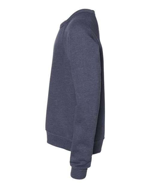 BELLA + CANVAS 3901Y - Youth Sponge Fleece Crewneck Sweatshirt - Heather Navy