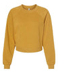 BELLA + CANVAS 7505 - Women's Crop Raglan Crewneck Sweatshirt - Heather Mustard