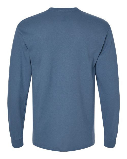 Gildan 5400 - Unisex Heavy CottonTM Long Sleeve T-Shirt - Indigo Blue
