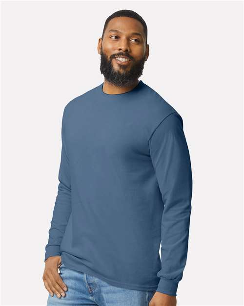 Gildan 5400 - Unisex Heavy CottonTM Long Sleeve T-Shirt - Indigo Blue