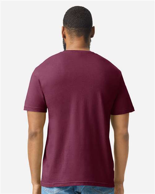 Gildan 64000CVC - Unisex Softstyle CVC T-Shirt - Maroon Mist