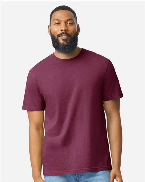 Gildan 64000CVC - Unisex Softstyle CVC T-Shirt - Maroon Mist