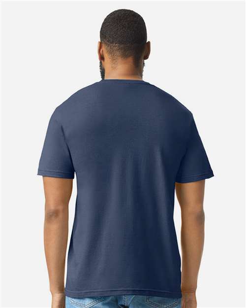 Gildan 64000CVC - Unisex Softstyle CVC T-Shirt - Navy Mist