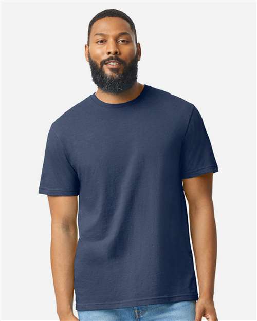 Gildan 64000CVC - Unisex Softstyle CVC T-Shirt - Navy Mist