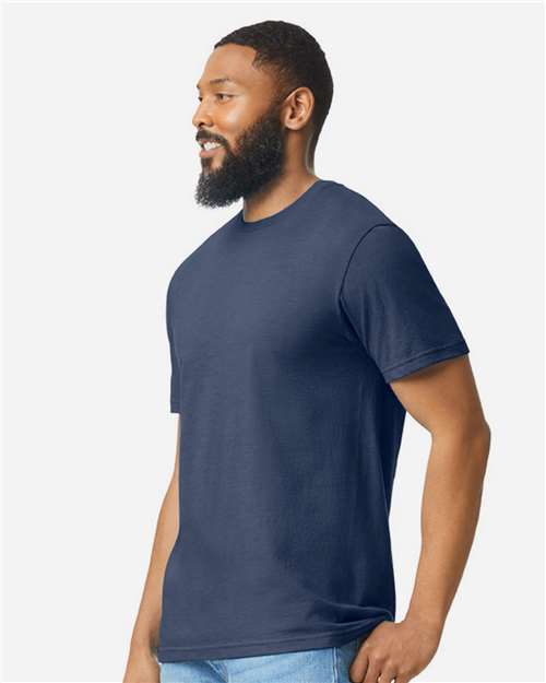 Gildan 64000CVC - Unisex Softstyle CVC T-Shirt - Navy Mist