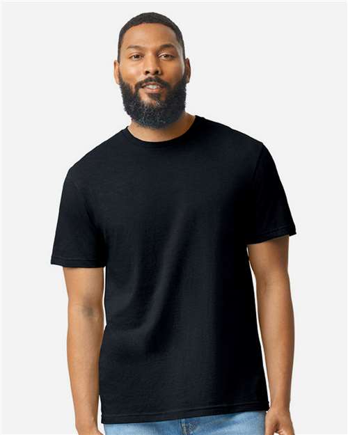 Gildan 64000CVC - Unisex Softstyle CVC T-Shirt - Pitch Black