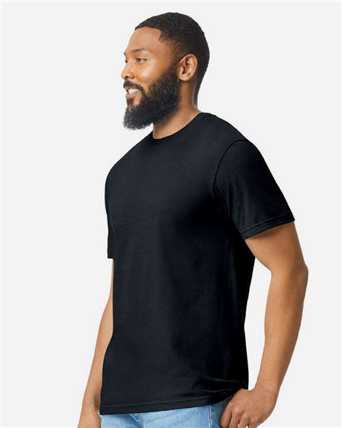 Gildan 64000CVC - Unisex Softstyle CVC T-Shirt - Pitch Black