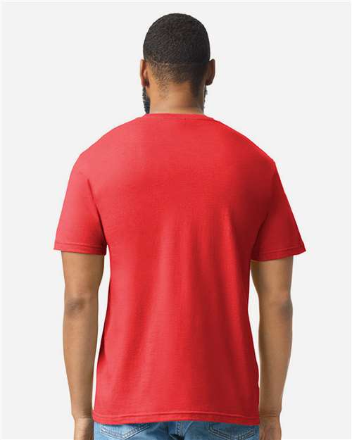 Gildan 64000CVC - Unisex Softstyle CVC T-Shirt - Red Mist