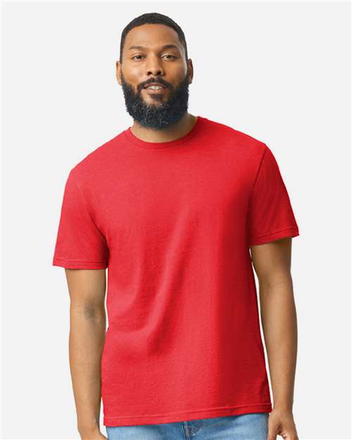 Gildan 64000CVC - Unisex Softstyle CVC T-Shirt - Red Mist
