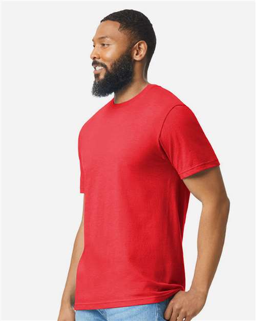 Gildan 64000CVC - Unisex Softstyle CVC T-Shirt - Red Mist