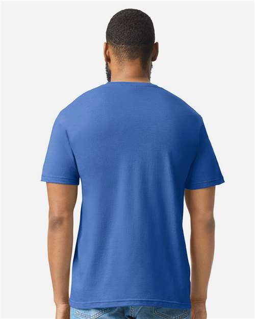 Gildan 64000CVC - Unisex Softstyle CVC T-Shirt - Royal Mist