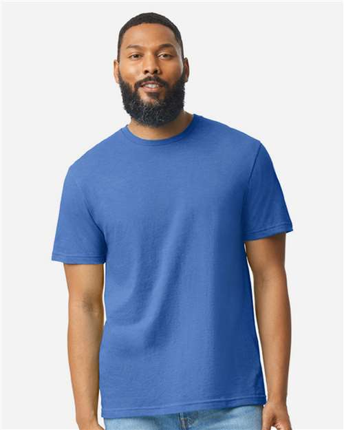 Gildan 64000CVC - Unisex Softstyle CVC T-Shirt - Royal Mist
