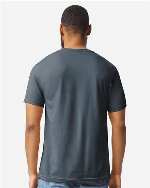 Gildan 64000CVC - Unisex Softstyle CVC T-Shirt - Steel Blue
