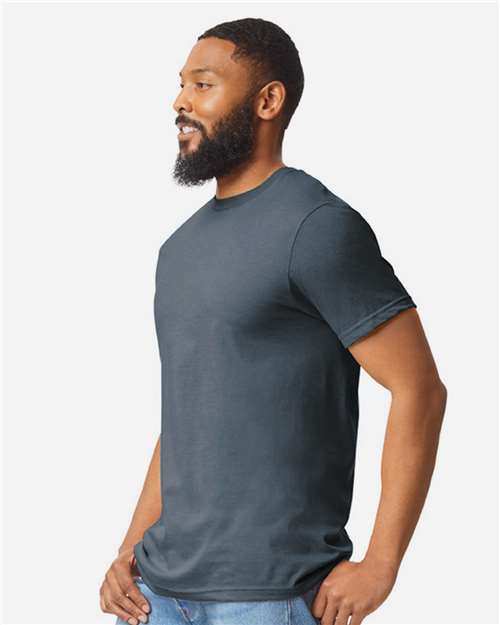 Gildan 64000CVC - Unisex Softstyle CVC T-Shirt - Steel Blue