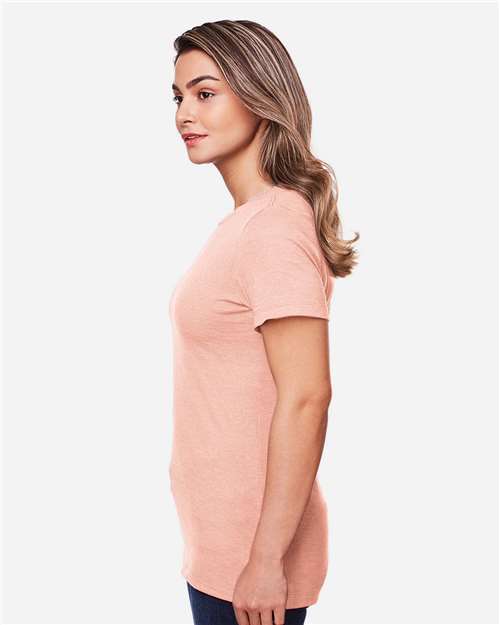 Gildan 64001LCVC - Women's Softstyle CVC T-Shirt - Dusty Rose