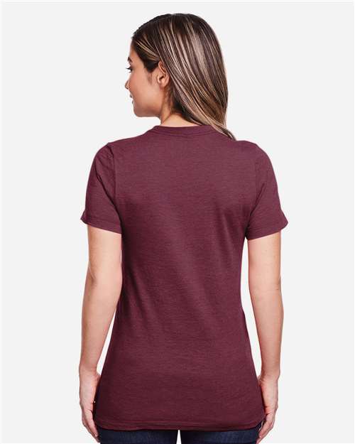 Gildan 64001LCVC - Women's Softstyle CVC T-Shirt - Maroon Mist