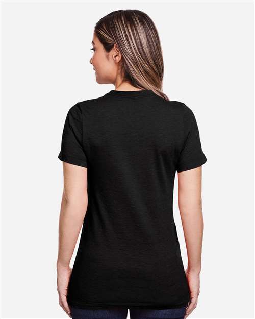 Gildan 64001LCVC - Women's Softstyle CVC T-Shirt - Pitch Black