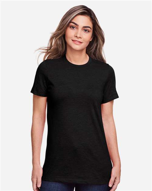 Gildan 64001LCVC - Women's Softstyle CVC T-Shirt - Pitch Black