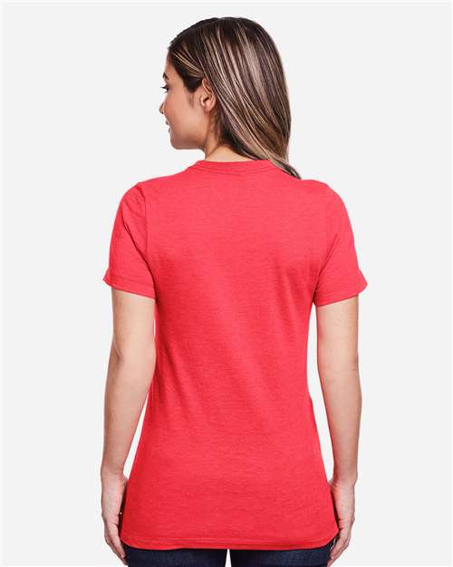 Gildan 64001LCVC - Women's Softstyle CVC T-Shirt - Red Mist