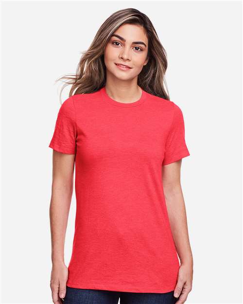 Gildan 64001LCVC - Women's Softstyle CVC T-Shirt - Red Mist