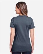 Gildan 64001LCVC - Women's Softstyle CVC T-Shirt - Steel Blue