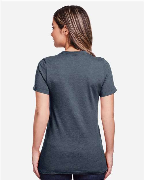 Gildan 64001LCVC - Women's Softstyle CVC T-Shirt - Steel Blue
