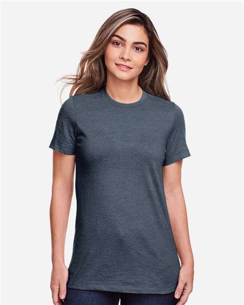 Gildan 64001LCVC - Women's Softstyle CVC T-Shirt - Steel Blue