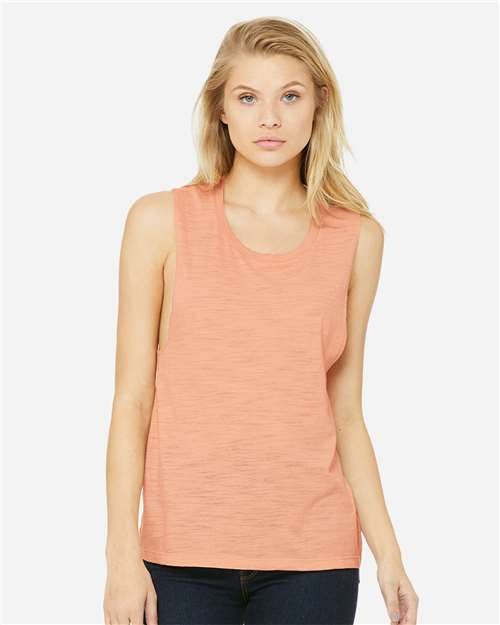 BELLA + CANVAS 8803 - Women's Flowy Scoop Muscle Tank BELLA + CANVAS