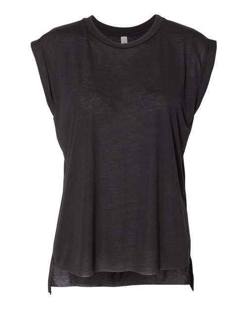 BELLA + CANVAS 8804 - Women’s Flowy Rolled Cuffs Muscle Tee