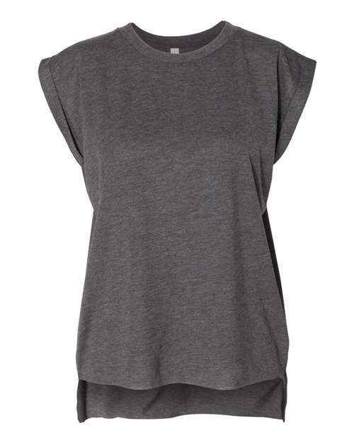 BELLA + CANVAS 8804 - Women’s Flowy Rolled Cuffs Muscle Tee