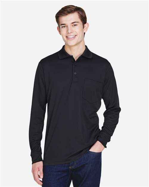 CORE365 88192P - Men's Pinnacle Performance Long Sleeve Piqué Polo with Pocket
