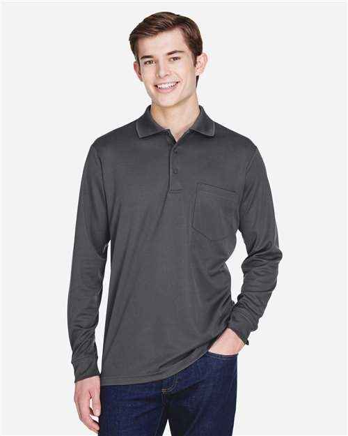 CORE365 88192P - Men's Pinnacle Performance Long Sleeve Piqué Polo with Pocket