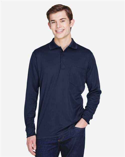 CORE365 88192P - Men's Pinnacle Performance Long Sleeve Piqué Polo with Pocket