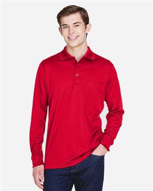 CORE365 88192P - Men's Pinnacle Performance Long Sleeve Piqué Polo with Pocket
