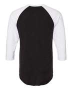 JERZEES 560RR - Premium Blend Ringspun Three-Quarter Sleeve Raglan Baseball T-Shirt JERZEES