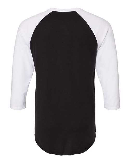 JERZEES 560RR - Premium Blend Ringspun Three-Quarter Sleeve Raglan Baseball T-Shirt JERZEES